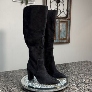 Nine West | Shoes | Nwt Nine West Womens Morgin Black Knee High Dress Boots  | Poshmark
